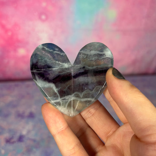 Multy Fluorite Hearts 3D