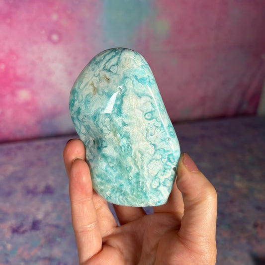 Blue Aragonite Freeform C