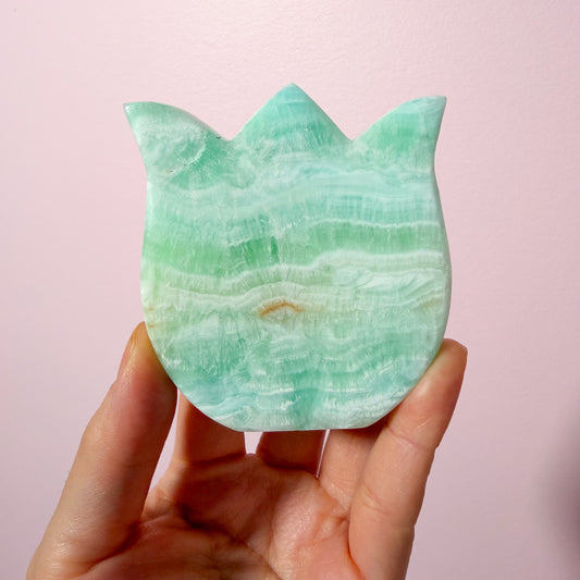 Caribbean Calcite Self Standing Flowers