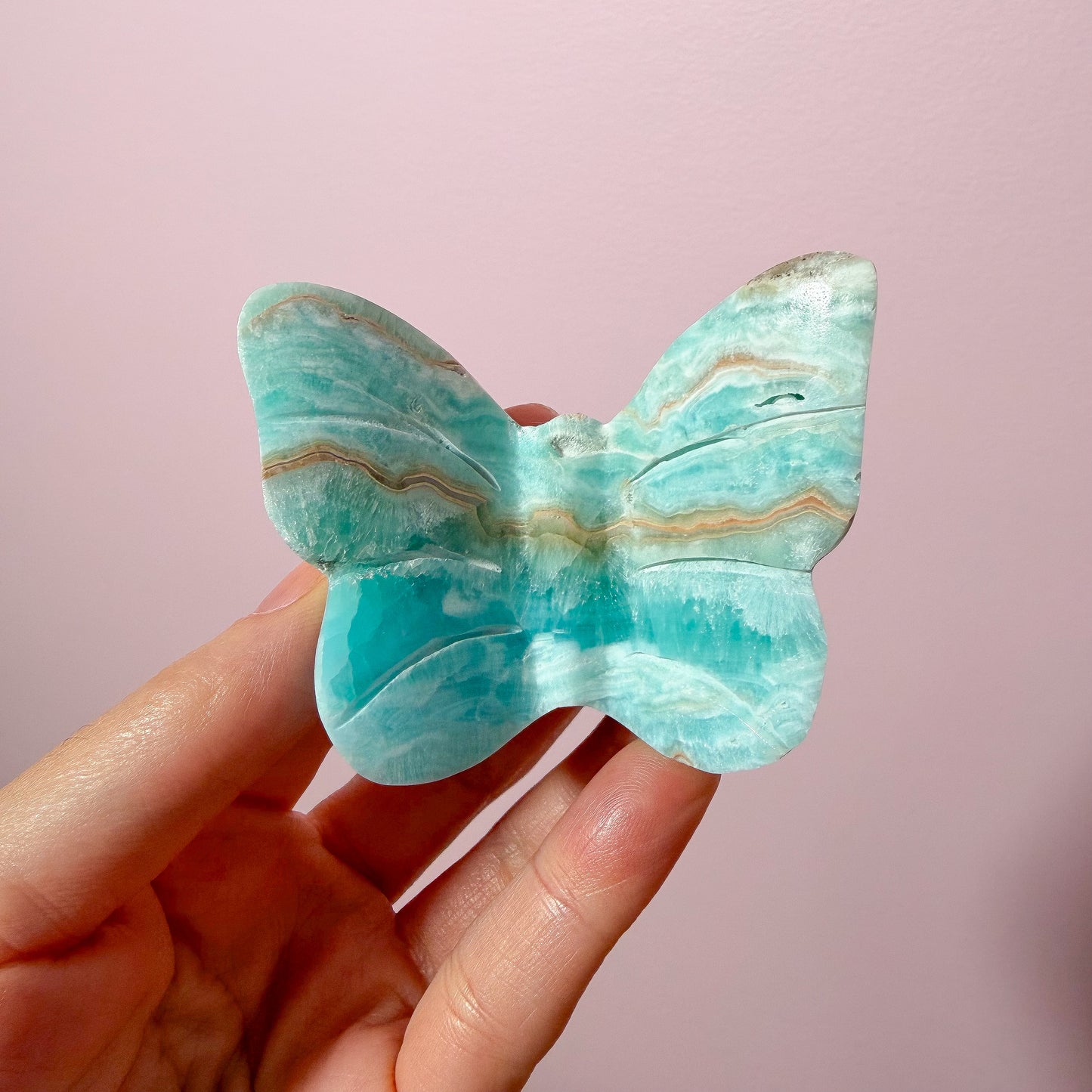 Blue Aragonite 3D Butterflies