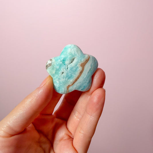 Blue Aragonite Mini Flower