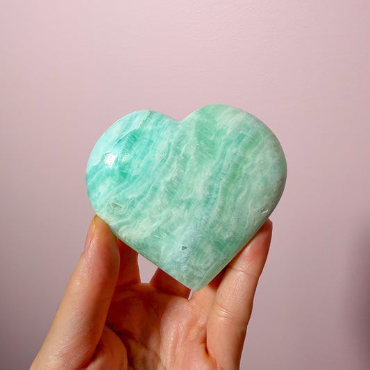 Caribbean Calcite Heart