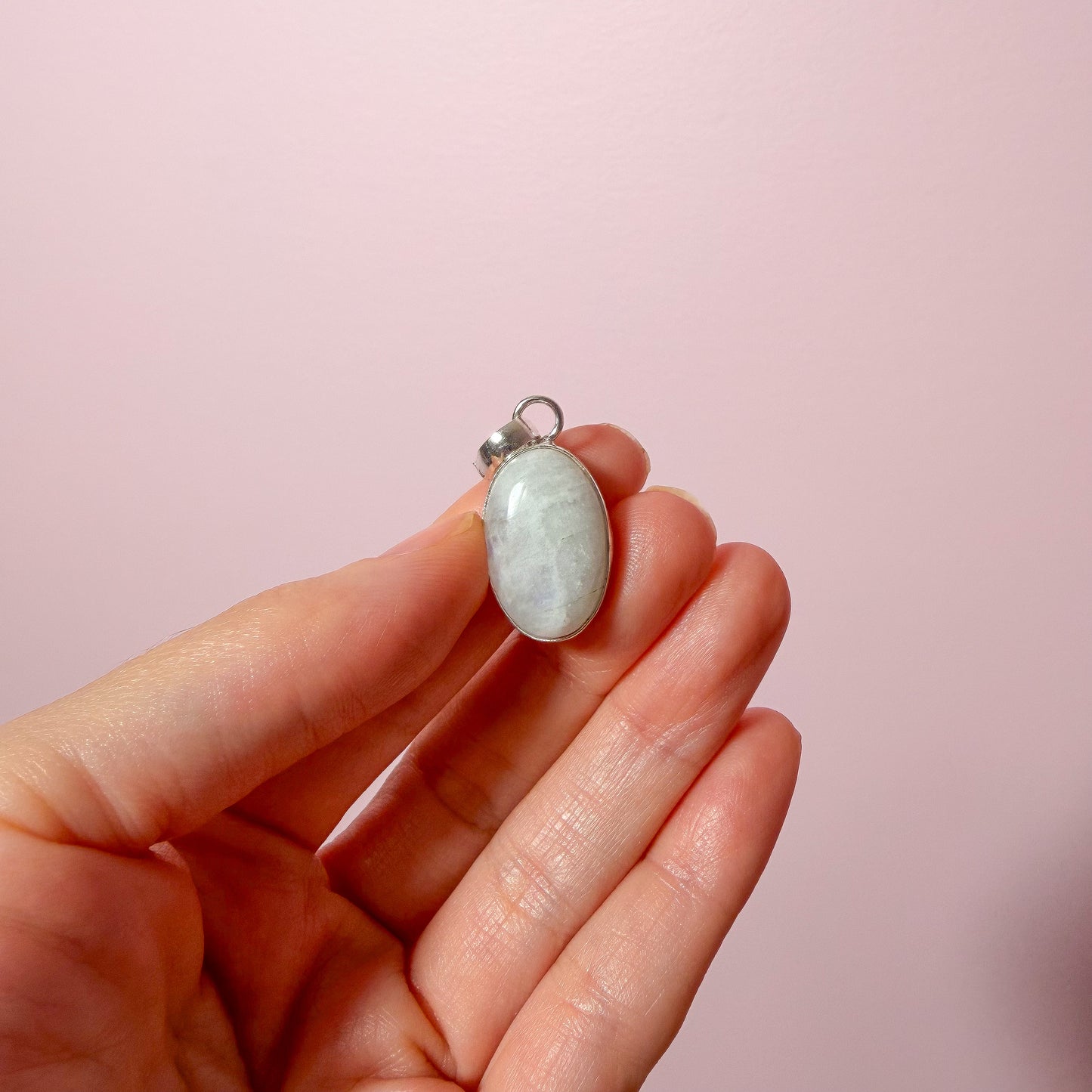 Rainbow Moonstone Pendant Med