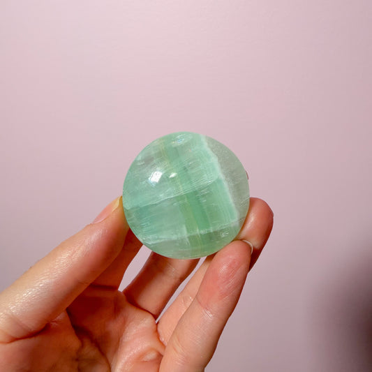 Pistachio Calcite Flat Palm