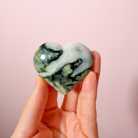 Rutile Serpentine Heart
