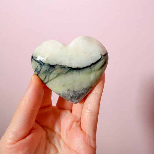 Rutile Serpentine Heart