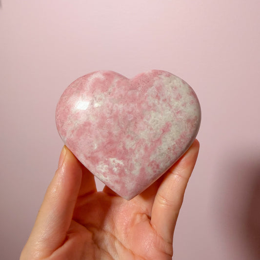 Pink Thulite Heart B