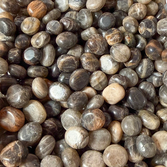 Black Moonstone Pebbles
