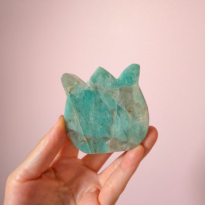 Amazonite Flowers On Stand