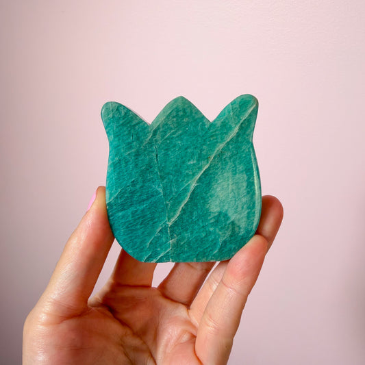 Amazonite Flowers On Stand