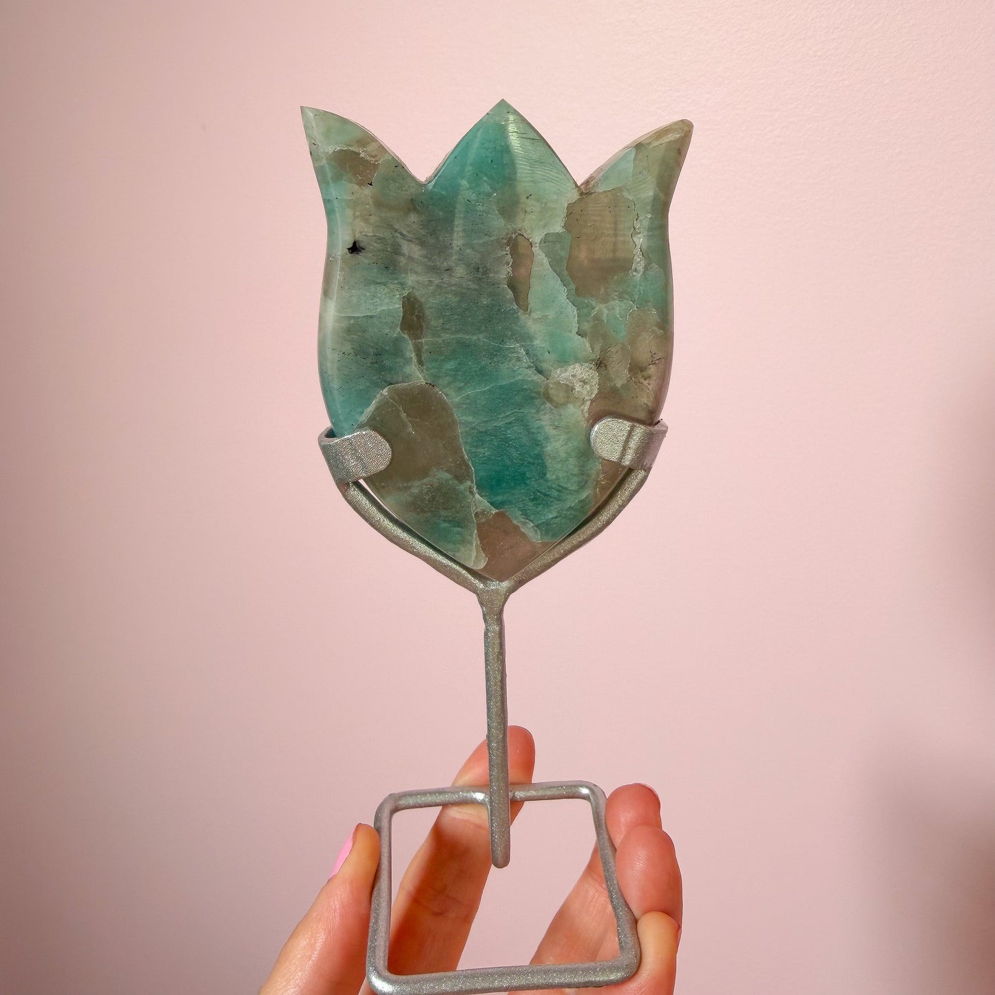 Amazonite Flowers On Stand