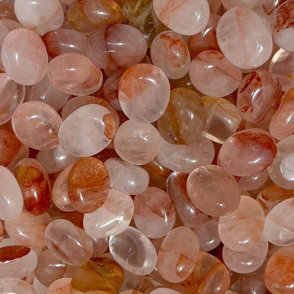 Hematoid Quartz Pebbles