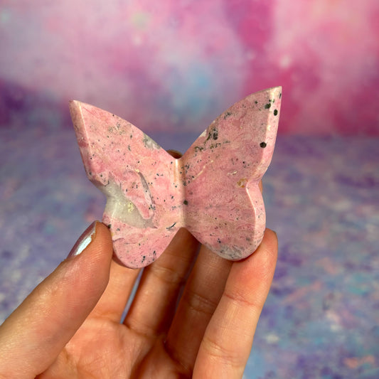 Rhodonite 3D Butterfly