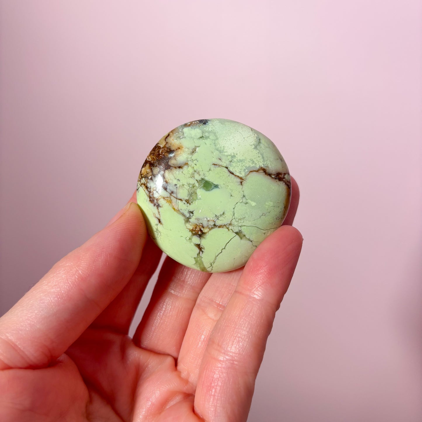 Lemon Chrysoprase Flat Palm Misfit