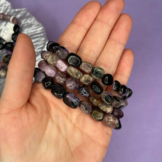 Charoite Bracelets 8mm - Crystal Concepts