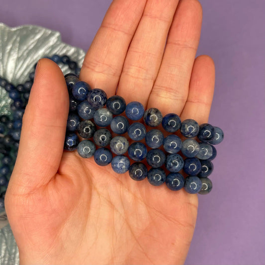 Dumortierite 8mm Bracelet - Crystal Concepts