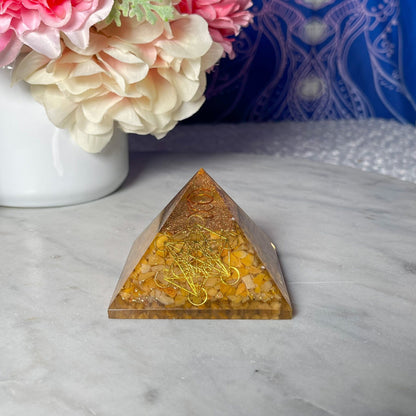 Orange Aventurine Pyramid - Crystal Concepts