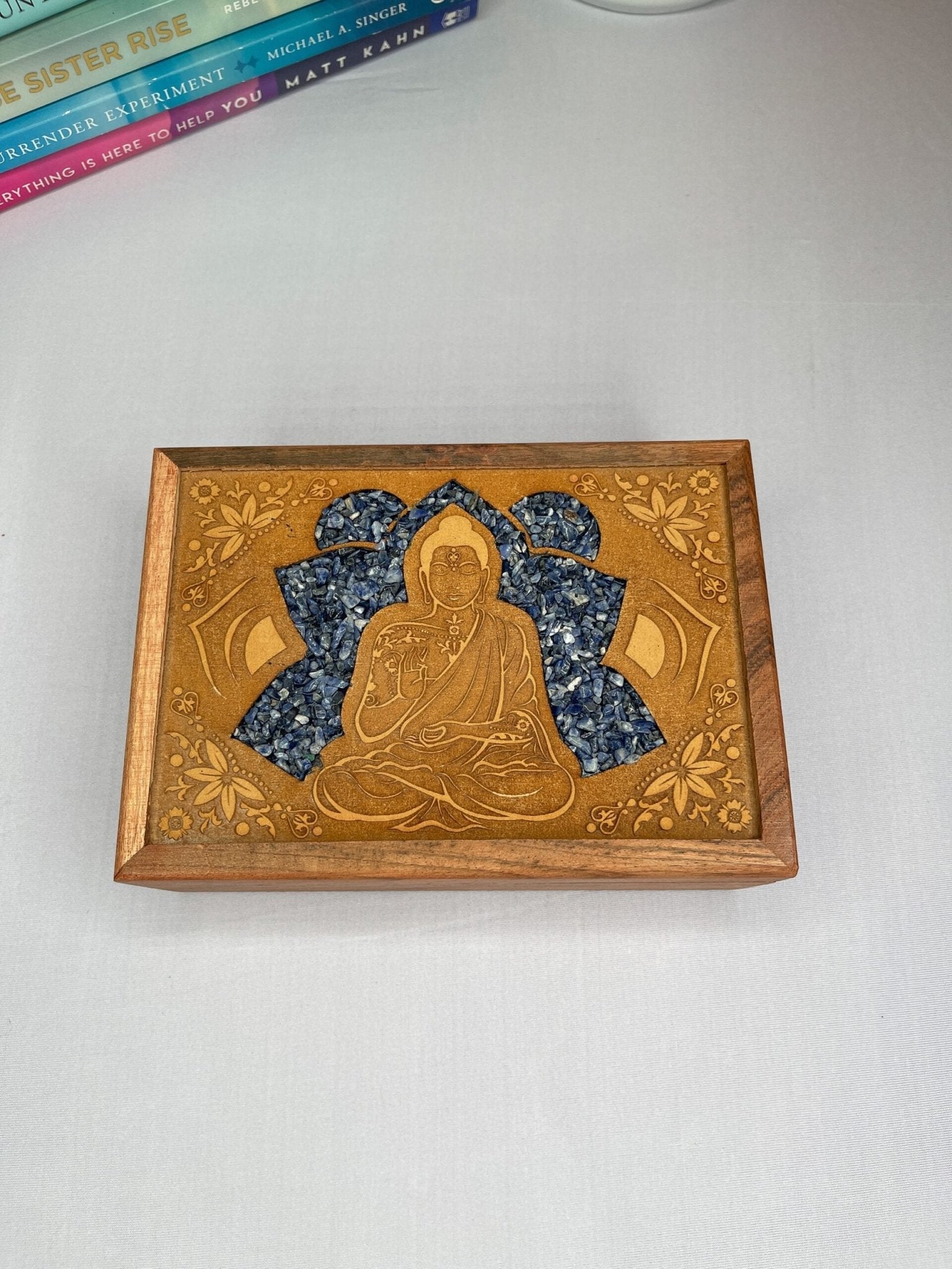 Sodalite Buddha Storage - Crystal Concepts