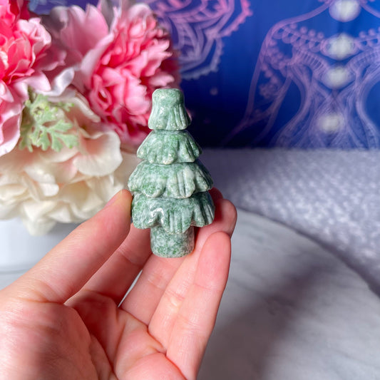 Tree Agate Christmas Tree B - Crystal Concepts